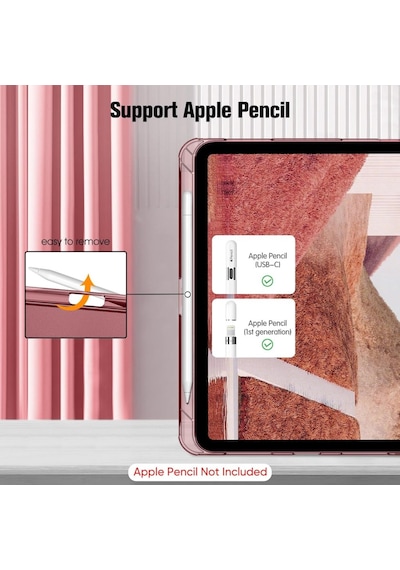 Apple Uyumlu iPad Air 11inç M2/m3 2025-2024 Kılıf Flip Cover Kalem Bölmeli Pc Case Kılıf