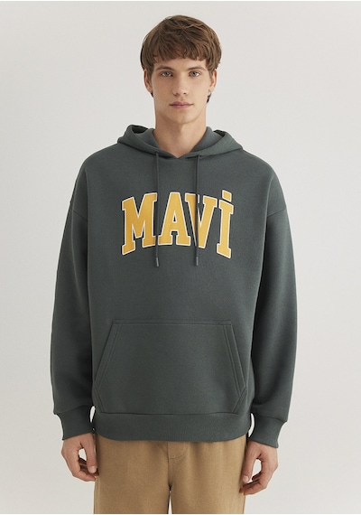 Mavi - Mavi Logo Baskılı Kapüşonlu Yeşil Sweatshirt 067149-71598 Yeşil Mavi - Mavi Logo Baskılı Kapüşonlu Yeşil Sweatshirt 067149-71598 Yeşil