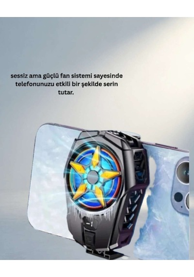 Dijital Ekranlı Telefon Fanı 65-85 Mm Akıllı Telefonlar İçin