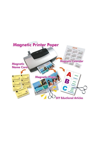 3 Adet Baskı Yapılabilir Fotoğraf Magneti A4 Boy Tabaka Magnet Mıknatıs