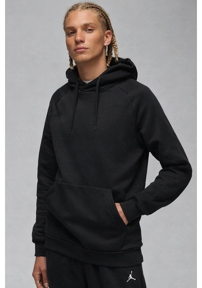 Nike Jordan Core Blank Fleece Po Hoodie Kapüşonlu Erkek Sweatshirt Siyah