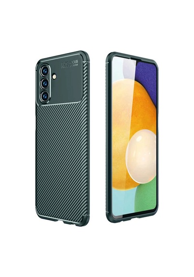 Samsung Galaxy Uyumlu A26 Kılıf Auto Focus Karbon Kapak - Koyu Yeşil Çr