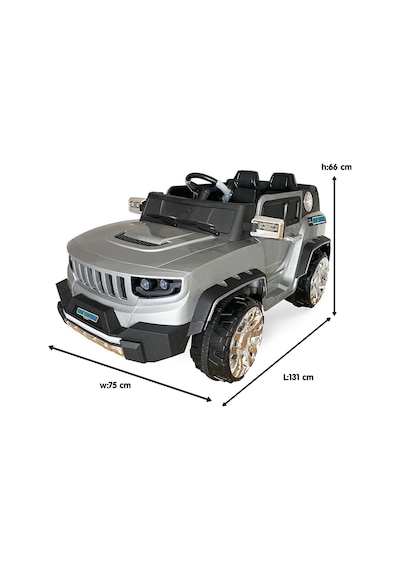 Baby Toys Samy Dıscovery 4x2 Uzaktan Kumandalı Akülü Araba Gri AKR-95-066