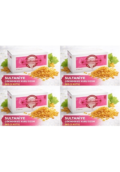 Tariş Sultaniye Çekirdeksiz Kuru Üzüm 20kg 4pk 5kg 5 KG