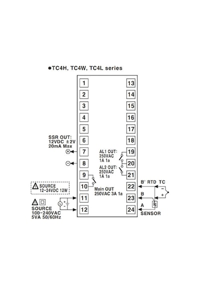 Autonics Tc4h-24r ,48x96mm 110v..220vac Pt100/tc Röle/ssr Isı Kontrol