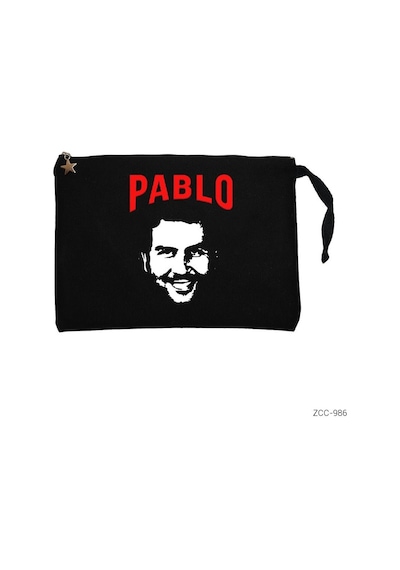 Zepplin Giyim Narcos Pablo Siyah Clutch Astarlı Cüzdan / El Çantası