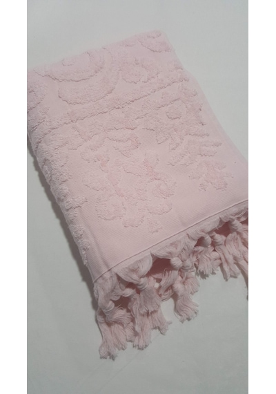 El Bağlamalı Saçaklı El Havlusu 50x90 Cm Açık Pembe