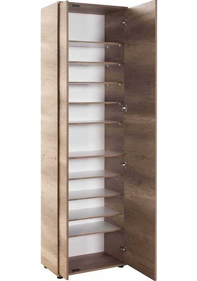 Antre 11 Raflı 2 Kapaklı Aynalı Ayakkabılık Açık Ceviz Tori 60x212x36 Cm Gxyxd