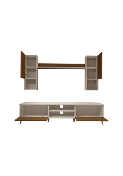 Decoraktiv Eko 5da Mdf Dvd Silver Tv Ünitesi Tv Sehpası Beyaz - Ceviz