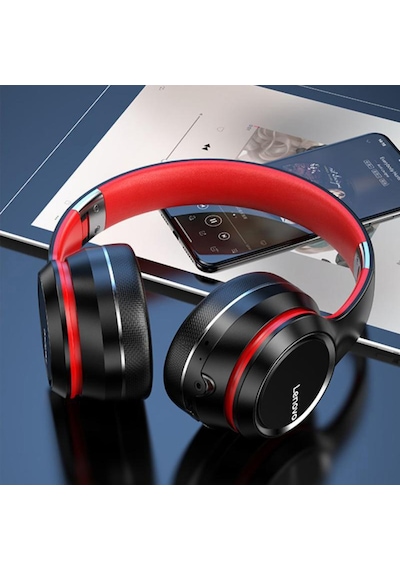 Mufunye Lenovo Hd200 Kablosuz Kulaklık - Bluetooth 5.0, Katlanabilir, Mikrofonlu, 20 Saat Müzik Keyfi
