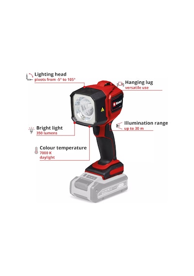 Einhell TC-CL 18/350 Li  Solo Akülü Projektör