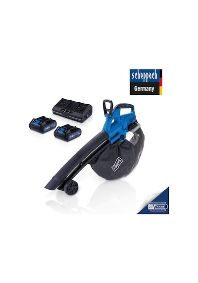 Scheppach BC-BLV720-x 2x2.0AH Çift Akülü Yaprak Toplama Üfleme Makinesi - 55912105400