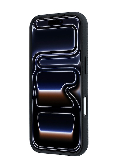Apple Uyumlu iPhone 18 Pro Kılıf Mercedes Benz Lisanslı M-safe Uyumlu 3d Metal Logolu Wrap Wood Deri Kapak Siyah