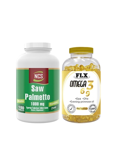 Ncs Saw Palmetto 180 Tablet + Flx Omega 3-6-9 90 Tablet