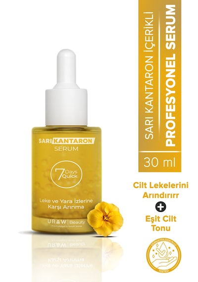 Uraw Cilt Tonu Eşitleyici ve Onarıcı Sarı Kantaron Serumu 30 ML