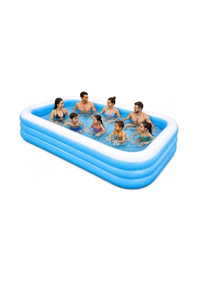 Jumbo Büyük Boy Şişme Havuz, 3.05 Metre Geniş Aile Havuzu, 3 Katmanlı Dayanıklı Pvc Uv Güneşe Dayanıklı, Çi Diğer