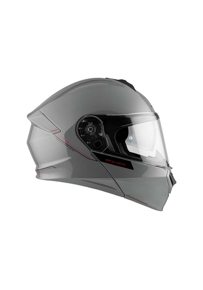 Mt Genesıs Sv Solıd A12 Parlak Gri Çene Açılır Kask Gri
