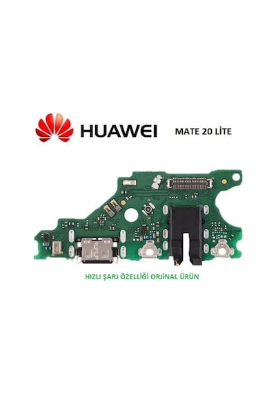 Huawei Uyumlu Mate 20 Lite Şarj Kulaklık Soket Mikrofon Bordu Sne-Lx1