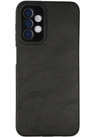 Newface Samsung Galaxy Uyumlu A04s Kılıf Loop Deri Silikon - Siyah