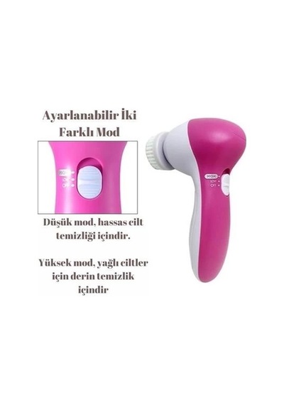 Pilli Yüz Cilt Temizleme Cihazı Siyah Nokta Peeling Fırça Seti Vücut Yüz Bakımı Masaj Aleti