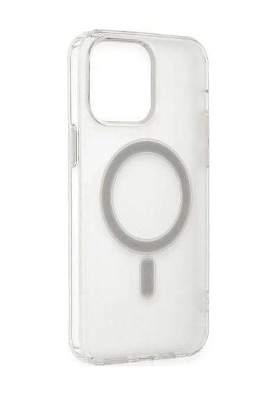 Jenerik Apple iPhone Uyumlu  Uyumlu 13 Pro Max Kılıf Matte Şeffaf Magneticsafe - Şeffaf