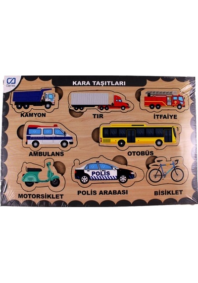 Ca Games Ahşap Puzzle Kara Taşıtları 19x29