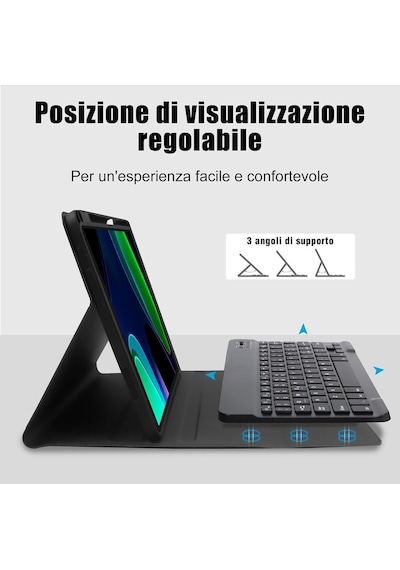 Xiaomi Pad 6 / Pad 6 Pro 11 Uyumlu Bluetooth Özellikli Standlı Kalem Bölmeli Klavyeli Kılıf