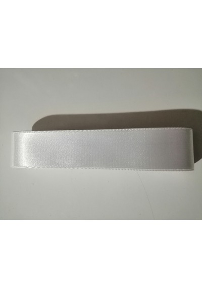 Abarta Saten Kurdele %100 Polyester-30mm 3cm -beyaz-8.30metre 3 Cm