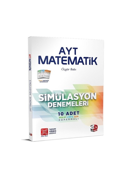 3D Yayınları Ayt Matematik Simülasyon 10 Lu Denemeleri