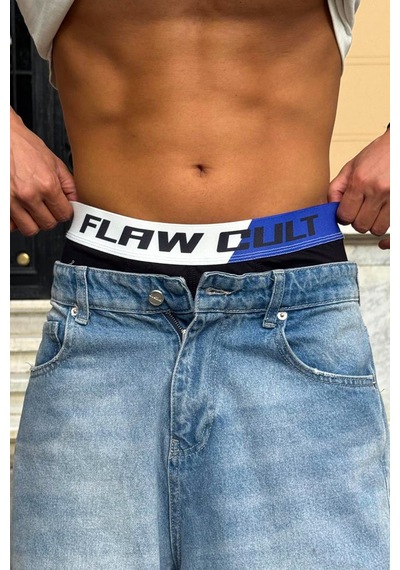 Flaw 3'lü Bel Lastikli Boxer Siyah Siyah