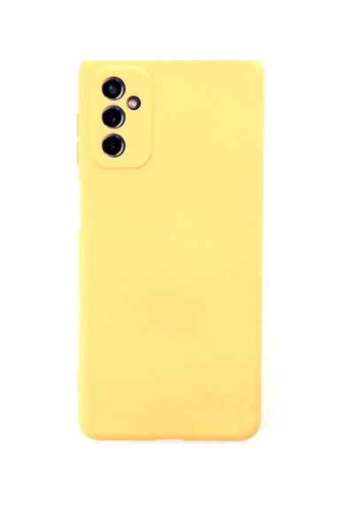 Samsung Galaxy M52 5g Uyumlu Kılıf Nano İçi Kadife Silikon - Sarı