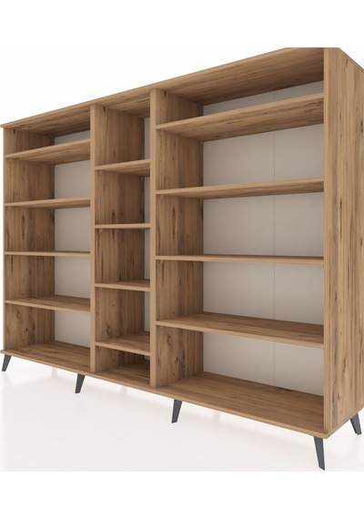 Hyperion Dolap 11 Raflı 220x44x163 Çam-çam Çam-çam