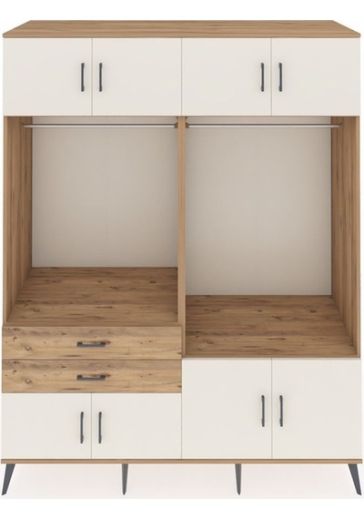 Kronos Gardrop 7 Raflı 2 Çekmeceli 2 Askılı 176x59x221 Çam-aytaşı/çam Aytaşı/çam Kronos Gardrop 7 Raflı 2 Çekmeceli 2 Askılı 176x59x221 Çam-aytaşı/çam Aytaşı/çam