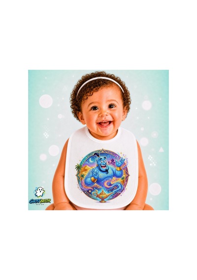 Alaaddin Keten Bebek Mama Önlüğü Yumuşak - Emici - Yıkanabilir - Özel Tasarım P001 Çok Renkli