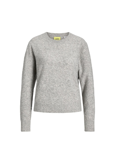 Jack & Jones Kadin Bisiklet Yaka Triko Kazak - Elba - 12301111 Light Grey Melange Jack & Jones Kadin Bisiklet Yaka Triko Kazak - Elba - 12301111 Light Grey Melange