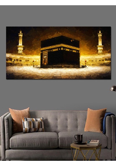 Kanvas Tablo Hac Yolculuğunda Kabe