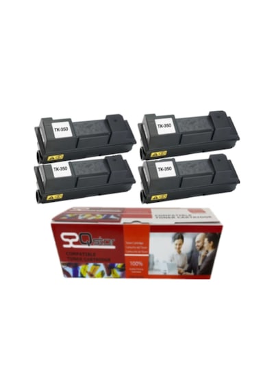 Kyocera Tk350 4'lü Ekonomik Paket  Uyumlu Drum Ünitesi Fs3040 3140 3540 3640  Uyumlu Toner