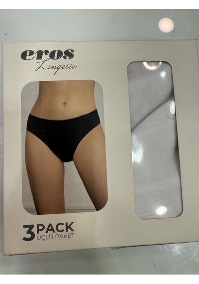 Büyük Beden 3lü Bato Slip Pamuklu Külot Çok Renkli