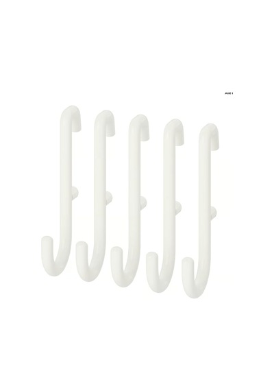Ikea Çelik, Epoksi/polyester Skadis Kanca Beyaz / 5'li Paket 203.208.02 Sku: Smg8690010213495 100