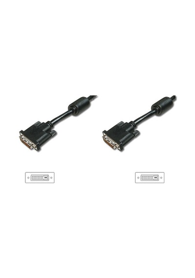 Digitus Ak-320100-101-s 10 Mt Dvı-d To Dvı-d 24+1 Erkek-erkek 2xferrite Awg28 Görüntü Kablosu