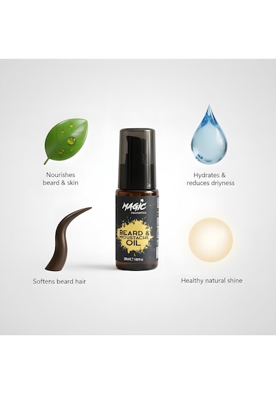 Sakal Ve Bıyık Bakım Yağı 50 Ml Besleyici & Parlaklık Veren Formül Güçlendirici Ve Nemlendirici Serum Yumuşatır Ve Sağlıklı Görünüm Sağlar Beard Oil Tüm Sakal Tipleri Sakal Ve Bıyık Bakım Yağı 50 Ml Besleyici & Parlaklık Veren Formül Güçlendirici Ve Nemlendirici Serum Yumuşatır Ve Sağlıklı Görünüm Sağlar Beard Oil Tüm Sakal Tipleri