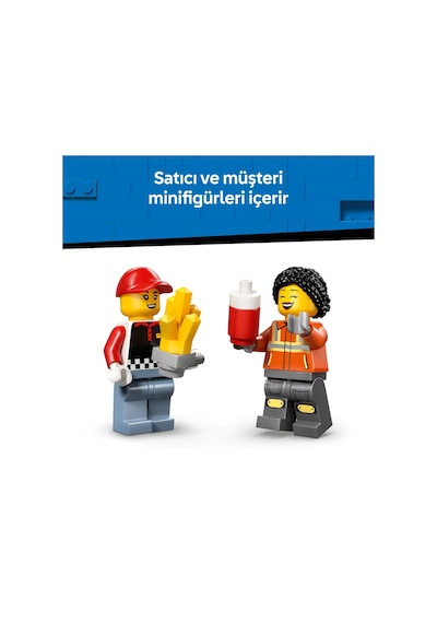 LEGO® City Patates Kızartması Kamyonu 60488 - 5 Yaş ve Üzeri Çocuklar İçin Aksesuar İçeren Yaratıcı Oyuncak Yapım Seti (216 Parça)