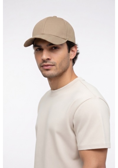 Mollycrush Luxury Unisex Kum Rengi Pamuklu Beyzbol Şapkası Premium Casual Outdoor Model Kum Rengi