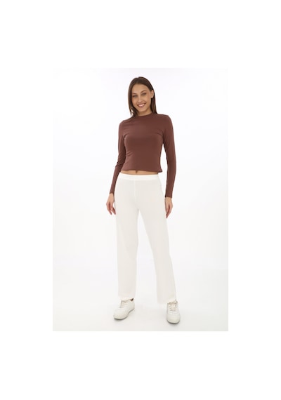 Extra Yumuşak Uzun Viskon Pantolon Home&outdoor-krem Krem