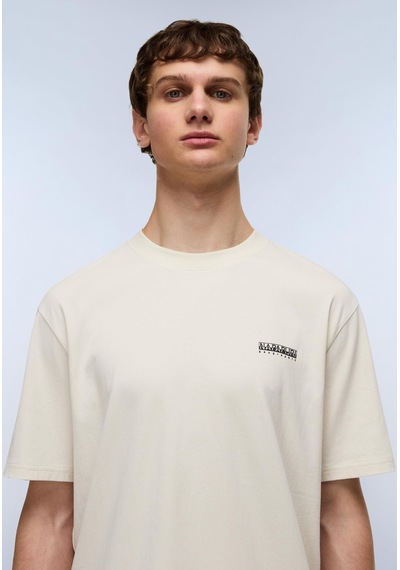Napapijri S-small Box Ss Erkek T-shirt-30425 Bej