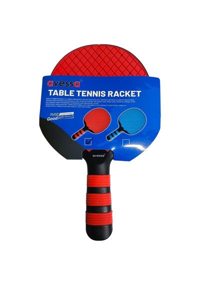 Premium Yetişkinler Aktivite Eğlence Rak-1400 Rubber-pp Masa Tenis Raketi Kırmızı Renk