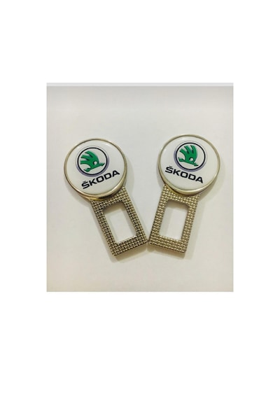 Skoda Metal Kemer Görseli 5 Adet Çift Yönlüdür Logosu