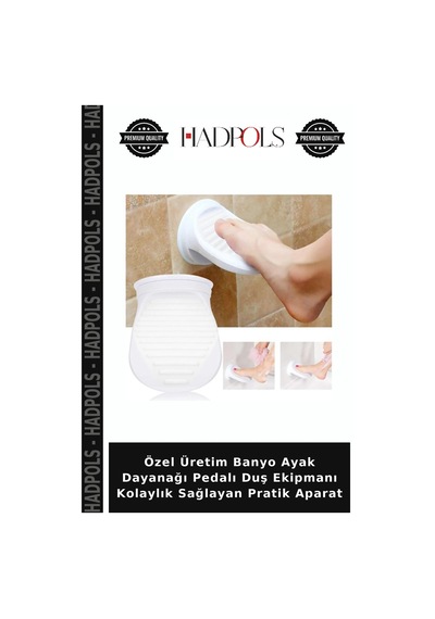 Özel Üretim Banyo Ayak Dayanağı Pedalı Duş Ekipmanı Kolaylık Sağlayan Pratik Aparat