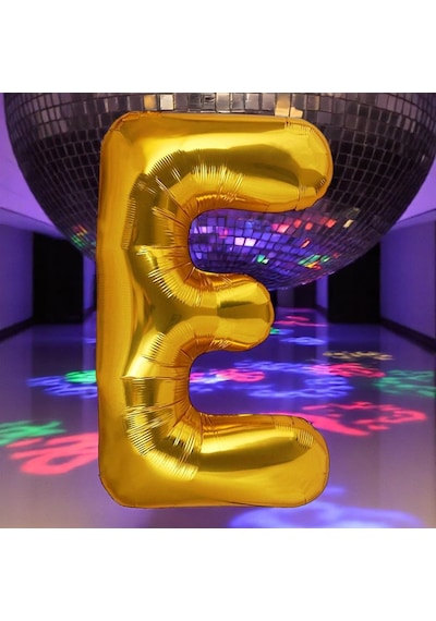 Vıp Yüksek Kalite 1 Metre Gold E Harfi Folyo Balon Gold E Harf Balon Helyum Gazına Uçan Balona Uygun GOLD