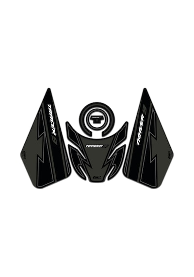 GP Kompozit Yamaha MT-09 Tracer 2021-2022 Uyumlu Tank Pad Seti Siyah